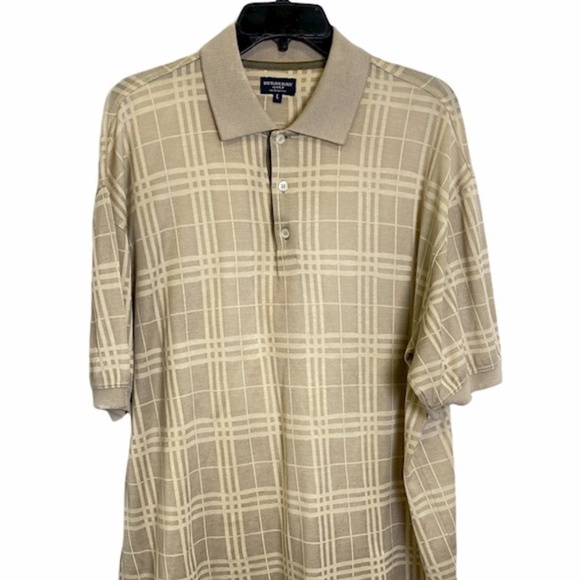 Burberry Men's Casual Brown Polo Shirt Large - Picture 1 of 6